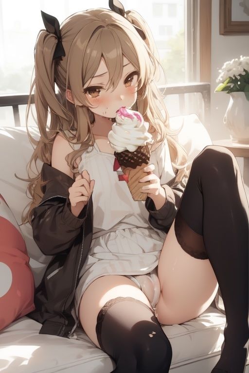 サンプル画像2:虹かけ誌 ガールズ＆パンツァー イラスト集17 島田愛里寿 そんなにかけちゃ、だめ(九情承太郎商店) [d_467940]