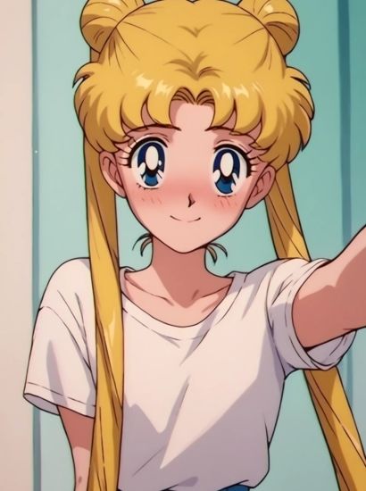 サンプル画像1:セーラームーンの月野うさぎから送られてきた自撮り写真(自撮りサークル  イカスミ工房) [d_468029]