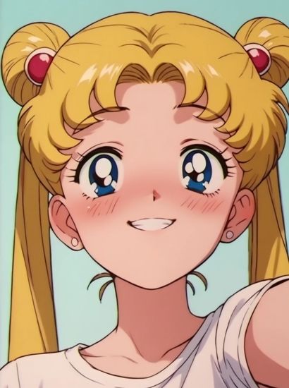 サンプル画像2:セーラームーンの月野うさぎから送られてきた自撮り写真(自撮りサークル  イカスミ工房) [d_468029]