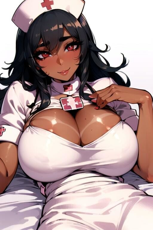 サンプル画像5:AIグラビアCG集 爆乳ギャルナース(YUKI) [d_468047]