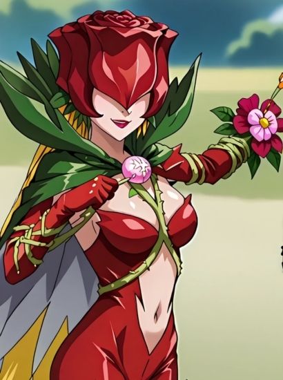 サンプル画像1:デジモンのロゼモンから送られてきた自撮り写真(自撮りサークル  イカスミ工房) [d_468061]