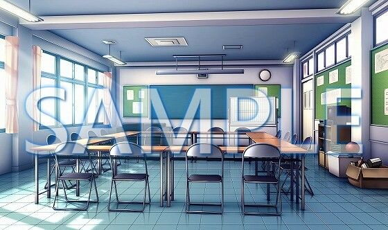 サンプル画像1:【背景素材】生徒会室（6069_bg05）【時間差分あり】(XERO) [d_468090]