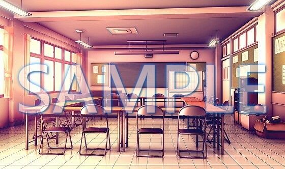 サンプル画像2:【背景素材】生徒会室（6069_bg05）【時間差分あり】(XERO) [d_468090]