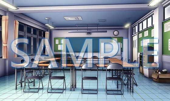サンプル画像3:【背景素材】生徒会室（6069_bg05）【時間差分あり】(XERO) [d_468090]