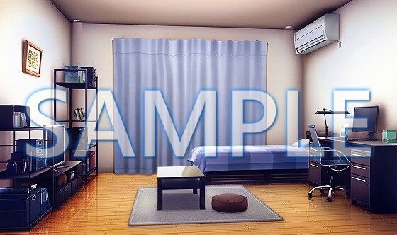 サンプル画像3:【背景素材】男の子の部屋（6069_bg12）【時間差分あり】(XERO) [d_468130]