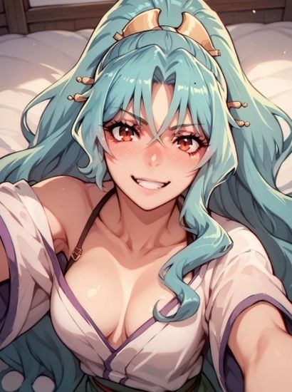 サンプル画像1:月が導く異世界道中の巴から送られてきた自撮り写真(自撮りサークル  イカスミ工房) [d_468137]