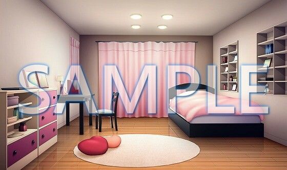サンプル画像3:【背景素材】女の子の部屋（6069_bg14）【時間差分あり】(XERO) [d_468150]