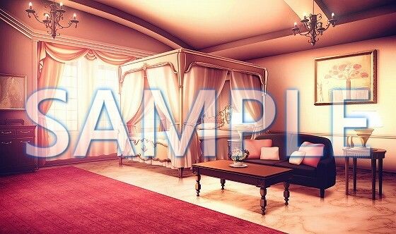 サンプル画像2:【背景素材】豪邸 お嬢様の部屋（6069_bg17）【時間差分あり】(XERO) [d_468153]