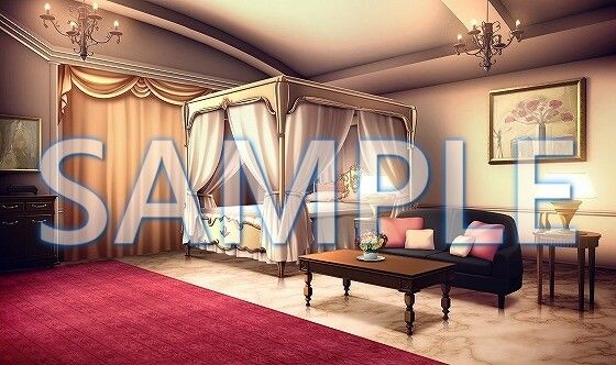 サンプル画像3:【背景素材】豪邸 お嬢様の部屋（6069_bg17）【時間差分あり】(XERO) [d_468153]