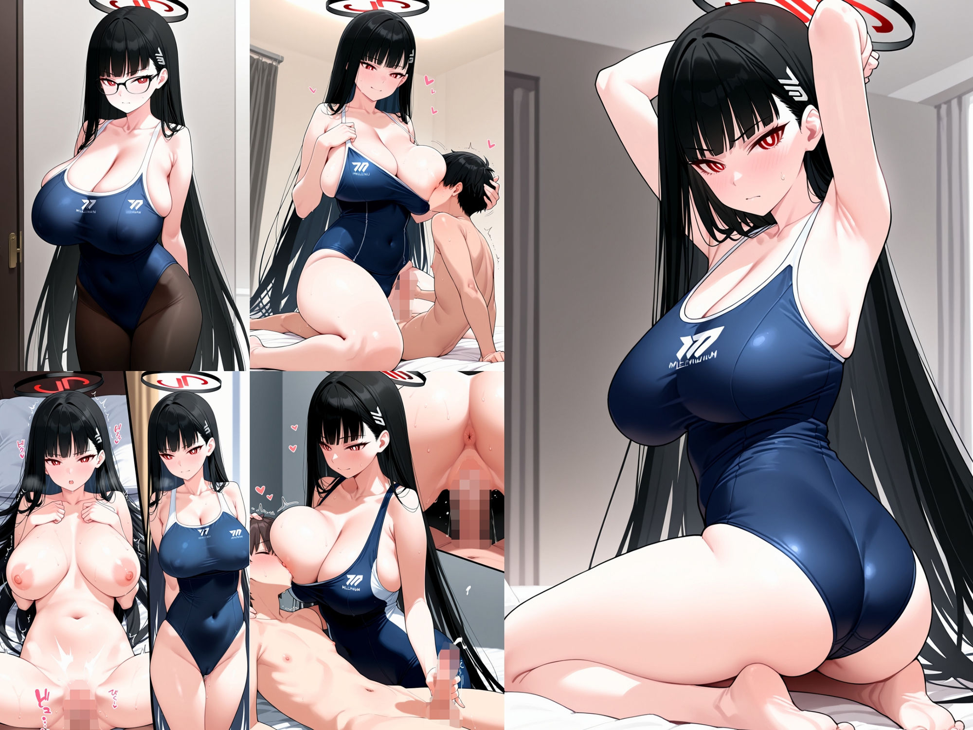 サンプル画像2:「エチエチ ビッグシスター七変化〜？」ブ〇アカ調月リ〇CG集(アカーテン) [d_468161]