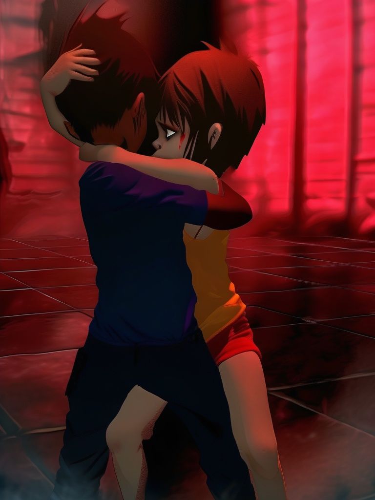 サンプル画像3:吸血鬼少女に襲われるAI画像集100(AIイラスト集) [d_468170]