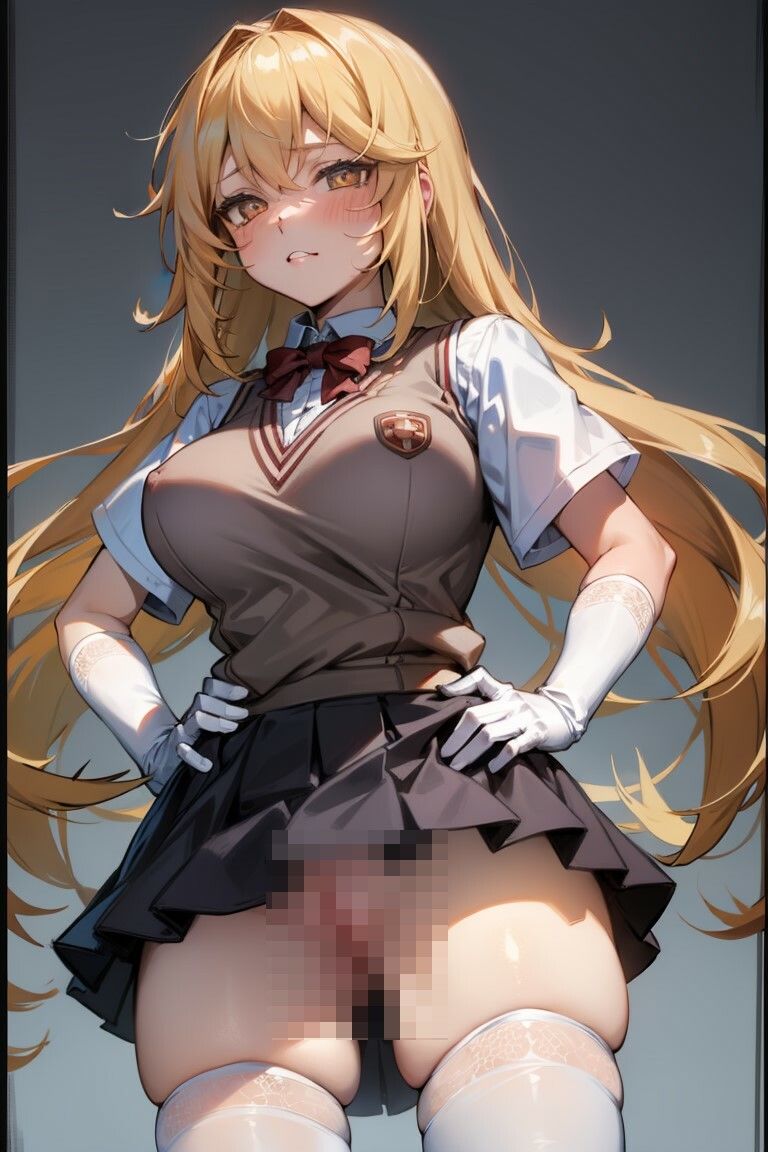 サンプル画像2:学び舎ノ園でお花摘み(はいにょー) [d_468188]