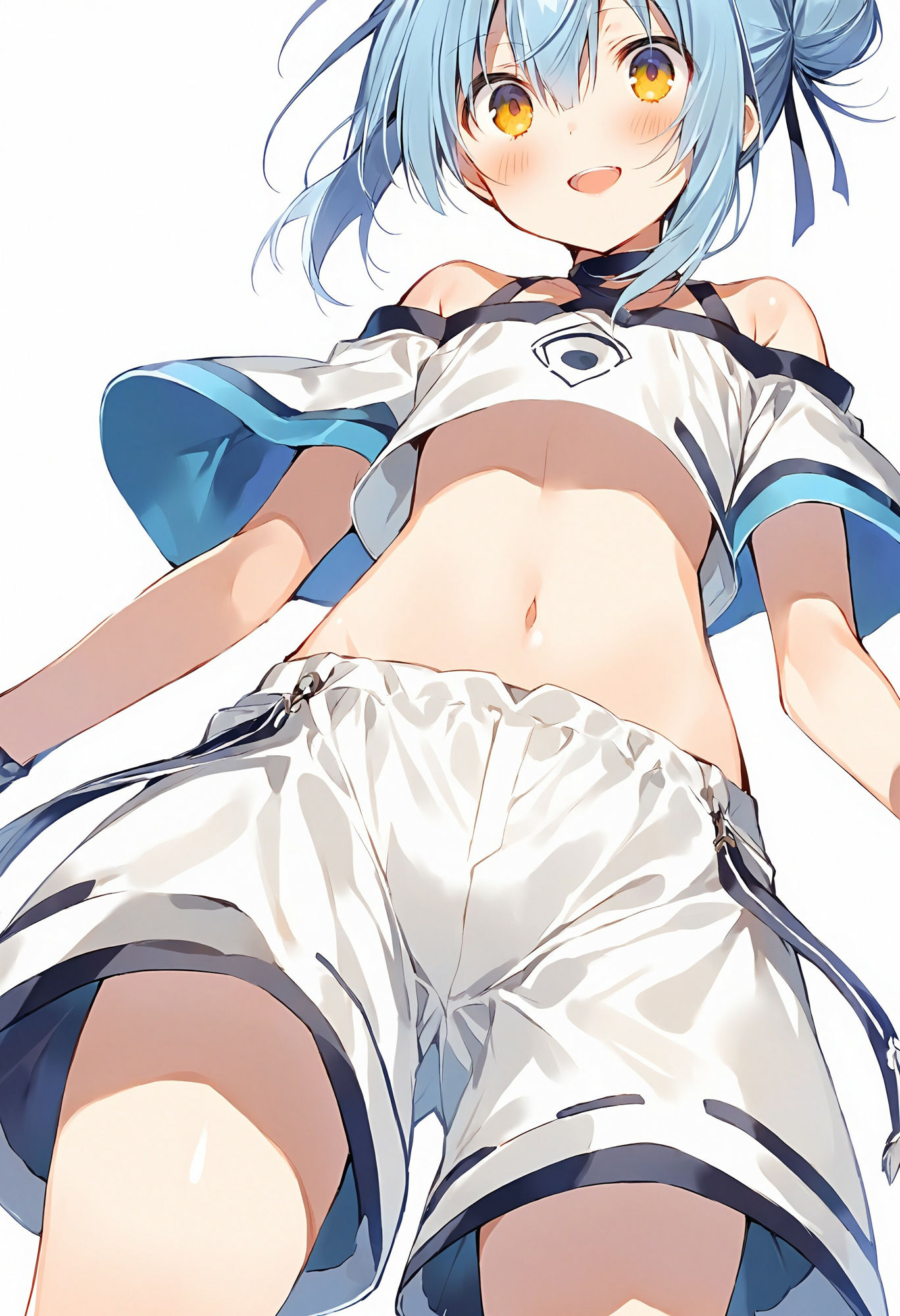 サンプル画像2:ショートパンツ少女を下から眺める(でのいず) [d_468231]