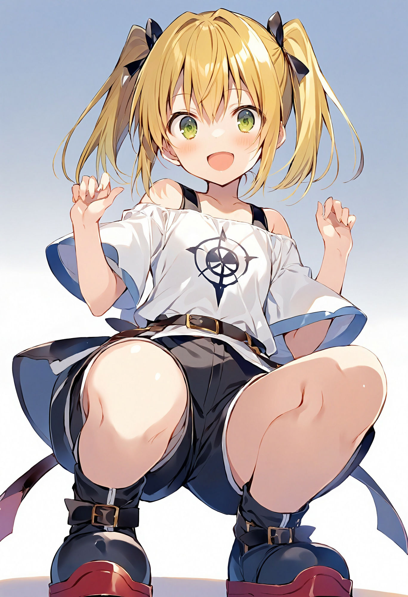 サンプル画像3:ショートパンツ少女を下から眺める(でのいず) [d_468231]