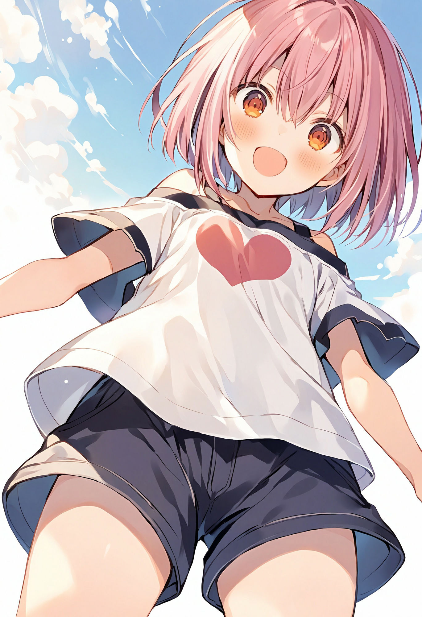 サンプル画像4:ショートパンツ少女を下から眺める(でのいず) [d_468231]