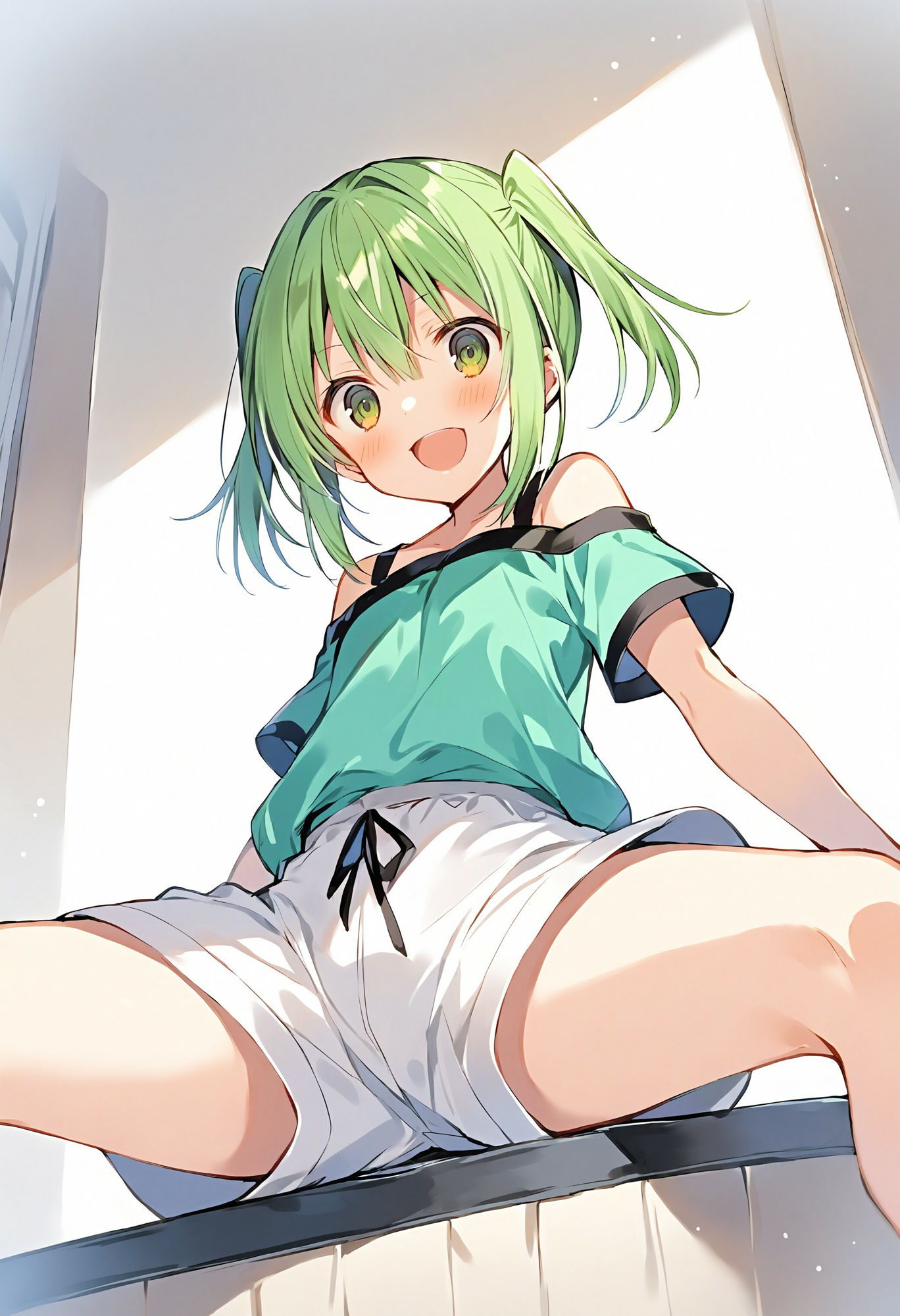 サンプル画像6:ショートパンツ少女を下から眺める(でのいず) [d_468231]