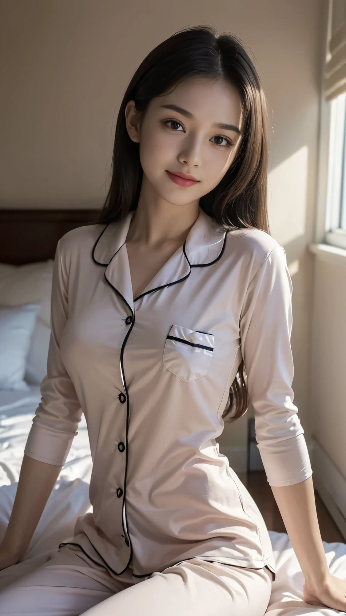 サンプル画像3:【50枚】スケスケ透視カメラでパジャマのモデルを撮影した結果【妄想実現】(AI GAL 24) [d_468256]