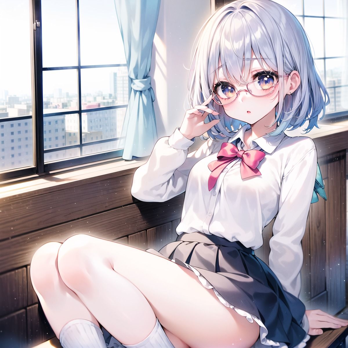 サンプル画像1:＜超お買い得＞発情！優等生眼鏡女子100選(癒しエロっち) [d_468370]