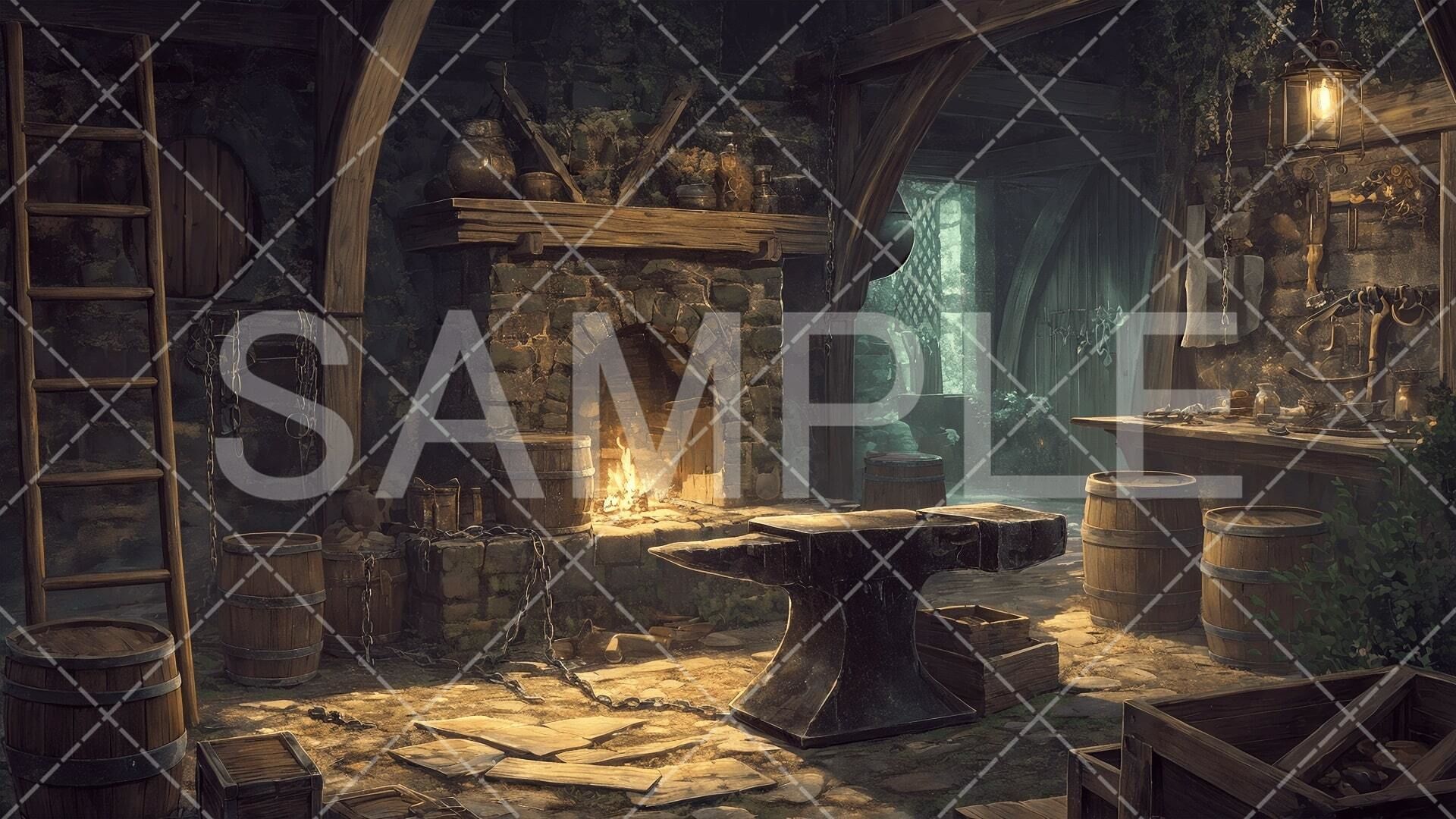 サンプル画像2:【背景素材集】TRPG・ADV向け素材（10セット分:30枚）［003］(テラシュールウェア) [d_468581]