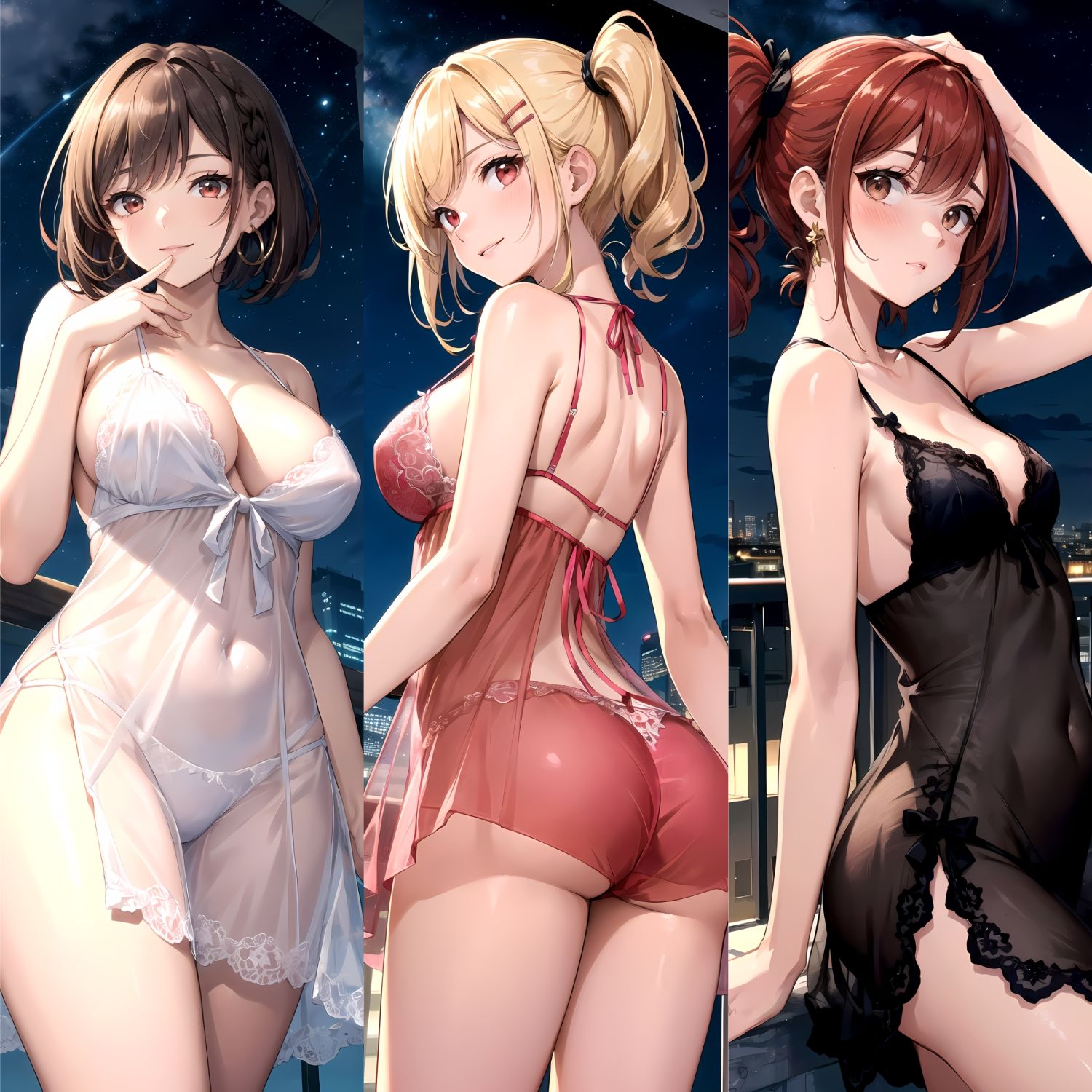 サンプル画像1:バルコニーガールズ(aru’s art studio) [d_468592]