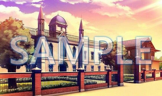 サンプル画像2:【背景素材】学園 外観（6168_bg01）【時間差分あり】(XERO) [d_468595]