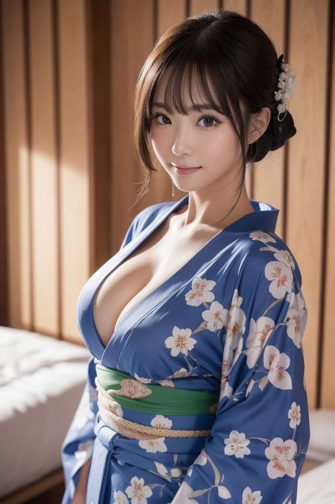 サンプル画像4:浴衣美女が夜は爆乳であなたを誘惑_グラビア写真集(夢幻イメージ) [d_468596]