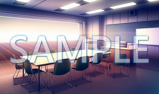 サンプル画像2:【背景素材】生徒会室（6168_bg04）【時間差分あり】(XERO) [d_468607]