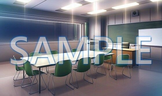 サンプル画像3:【背景素材】生徒会室（6168_bg04）【時間差分あり】(XERO) [d_468607]