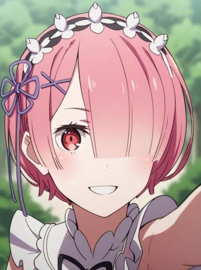 サンプル画像1:Re:ゼロから始める異世界生活のラムから送られてきた自撮り写真(自撮りサークル  イカスミ工房) [d_468616]