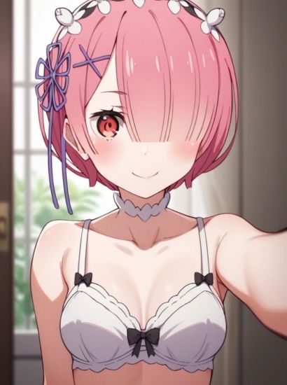 サンプル画像2:Re:ゼロから始める異世界生活のラムから送られてきた自撮り写真(自撮りサークル  イカスミ工房) [d_468616]