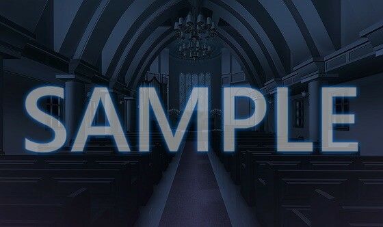 サンプル画像4:【背景素材】礼拝堂（6168_bg05）【時間差分あり】(XERO) [d_468681]