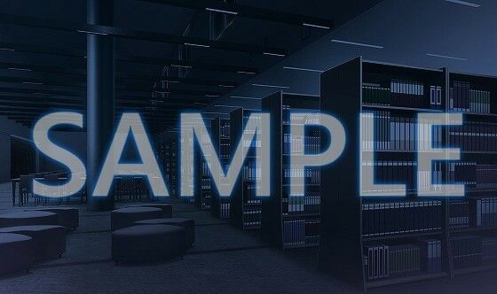 サンプル画像4:【背景素材】図書室（6168_bg07）【時間差分あり】(XERO) [d_468688]