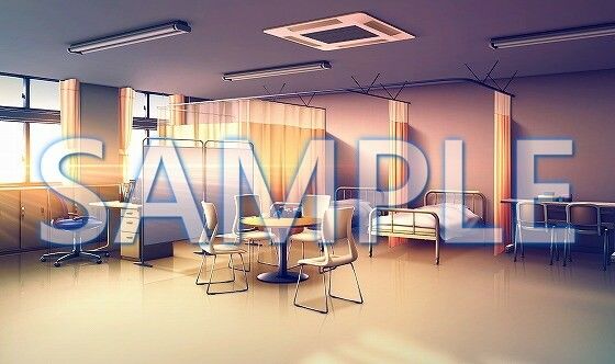 サンプル画像2:【背景素材】保健室（6168_bg08）【時間差分あり】(XERO) [d_468693]