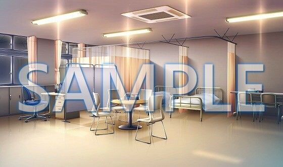 サンプル画像3:【背景素材】保健室（6168_bg08）【時間差分あり】(XERO) [d_468693]