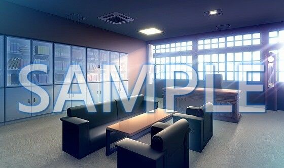 サンプル画像1:【背景素材】理事長室（6168_bg09a）【時間差分あり】(XERO) [d_468695]