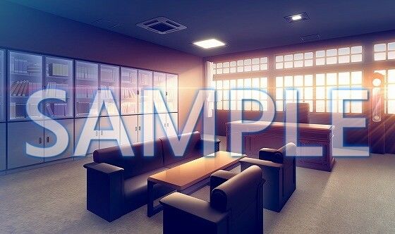 サンプル画像2:【背景素材】理事長室（6168_bg09a）【時間差分あり】(XERO) [d_468695]