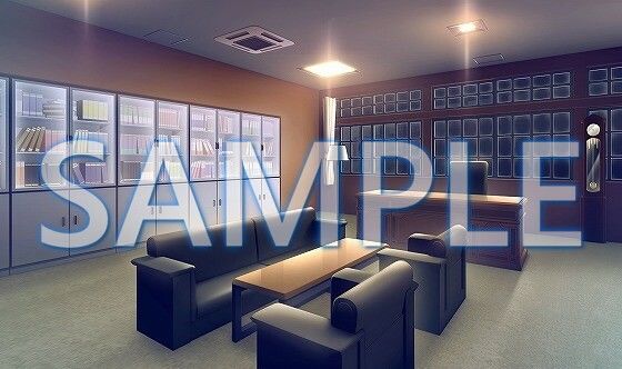 サンプル画像3:【背景素材】理事長室（6168_bg09a）【時間差分あり】(XERO) [d_468695]