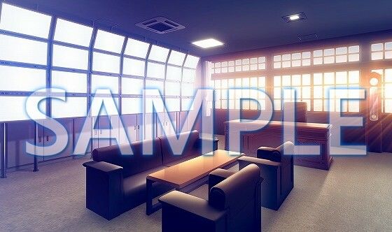 サンプル画像2:【背景素材】理事長室 監視用モニターあり（6168_bg09b）【時間差分あり】(XERO) [d_468698]