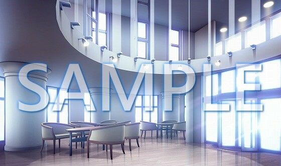 サンプル画像1:【背景素材】女子寮 エントランス（6168_bg10）【時間差分あり】(XERO) [d_468702]