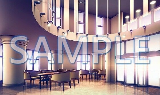 サンプル画像2:【背景素材】女子寮 エントランス（6168_bg10）【時間差分あり】(XERO) [d_468702]