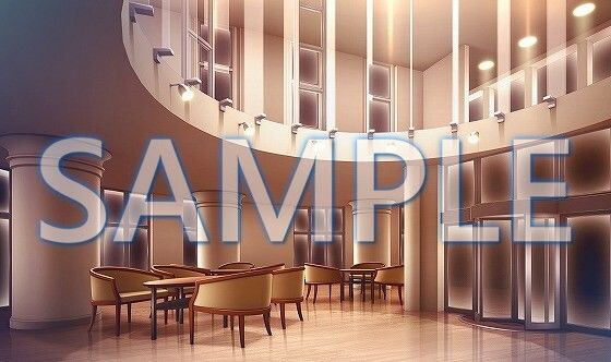 サンプル画像3:【背景素材】女子寮 エントランス（6168_bg10）【時間差分あり】(XERO) [d_468702]