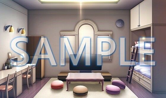 サンプル画像3:【背景素材】女子寮の部屋（6168_bg12）【時間差分あり】(XERO) [d_468707]