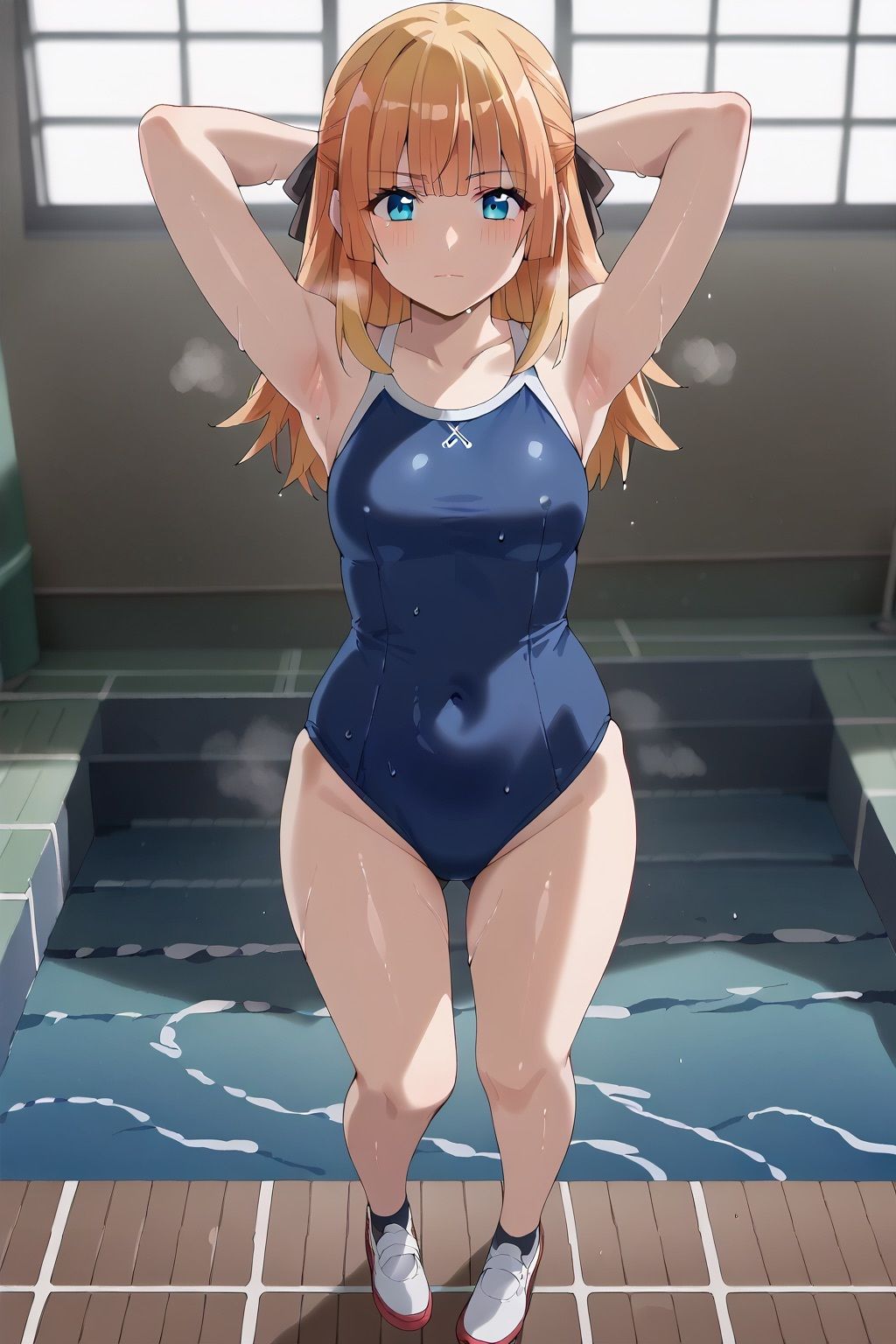 サンプル画像4:転◯貴族、鑑定スキルで成り上がる リシア・◯レイド ・水着（＆セーラー服）タイツCG集(Rin ｜ AI art) [d_468715]