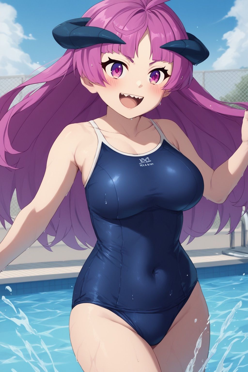 サンプル画像4:無◯転生 魔界大帝キシリカ・◯シリス 制服・水着タイツ等CG集(Rin ｜ AI art) [d_468724]