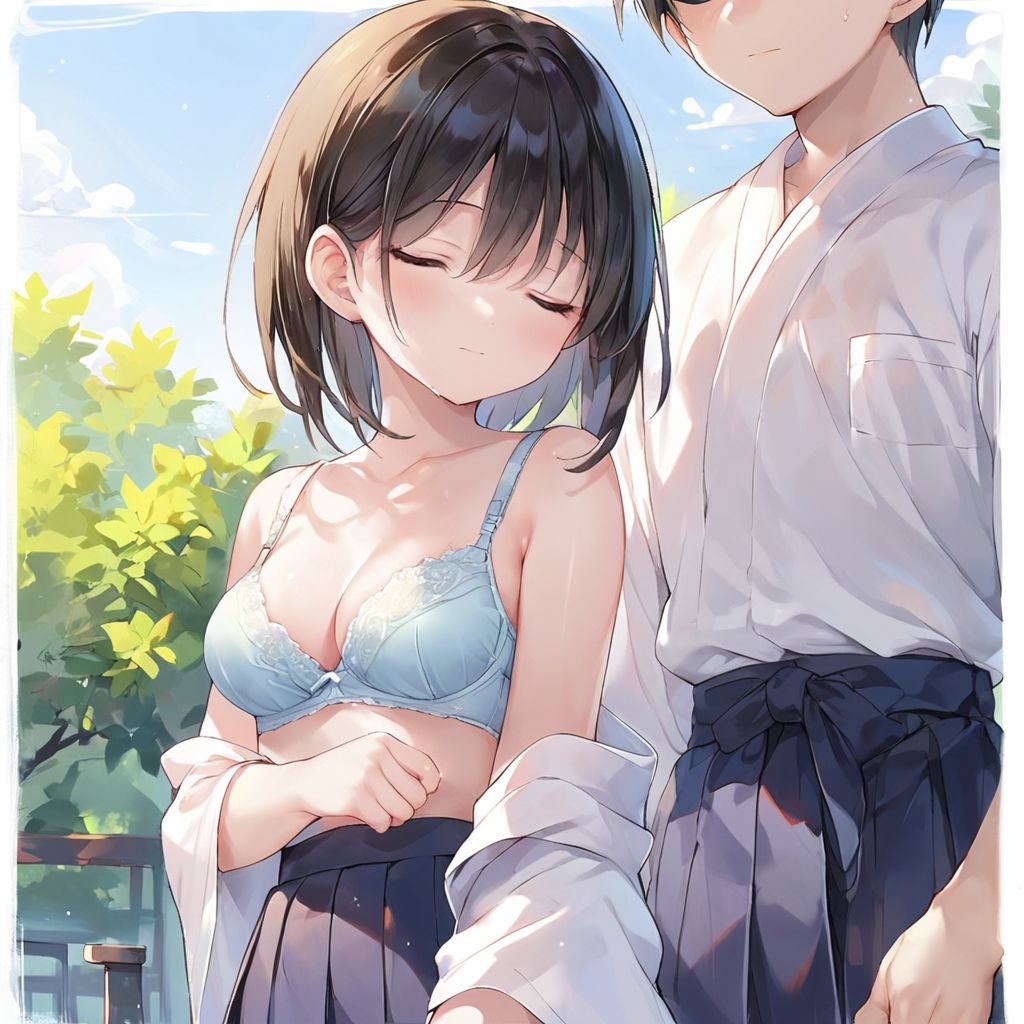 サンプル画像6:弓道少女 チンポを射貫く(おまたのテント) [d_468778]