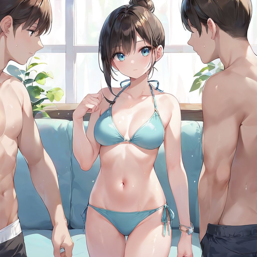 サンプル画像2:初体験尽くし！「初イキッ」玩具バイブ・学校SEX・潮吹き・顔射(おまたのテント) [d_468779]