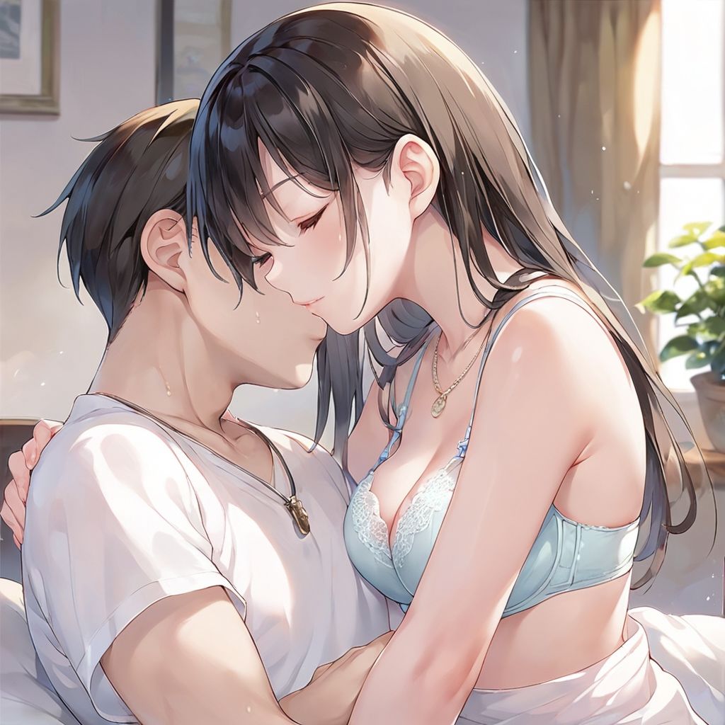 サンプル画像1:朝起きたらバイト先の仲悪い先輩ギャルと一緒に寝てた 250P(おまたのテント) [d_468797]