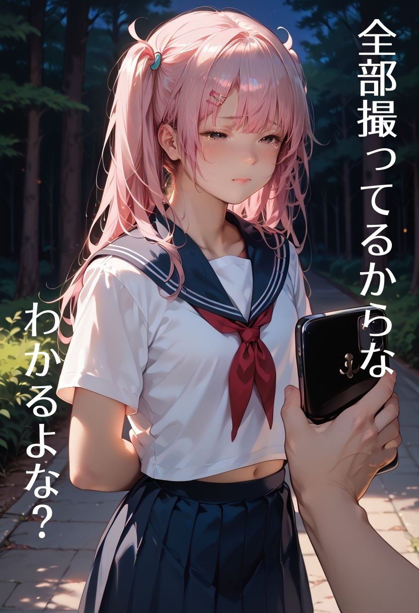 サンプル画像1:ロリ女子校生を無理やり凌●(イラスト家) [d_468828]