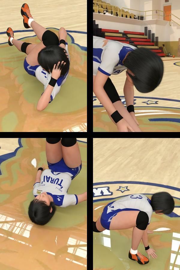 サンプル画像1:才色兼備の万能女性格闘家 霧島 愛唯のVolleyBallユニーフォーム写真集-01(Ozone_Layer) [d_468833]