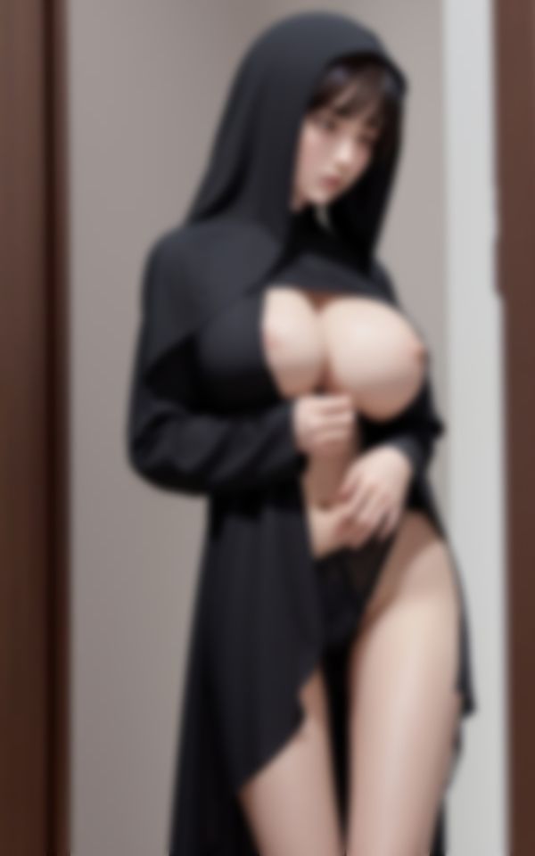 サンプル画像4:H大好き淫乱巨乳シスターの淫らなポーズ画像集(AIおとは) [d_468839]